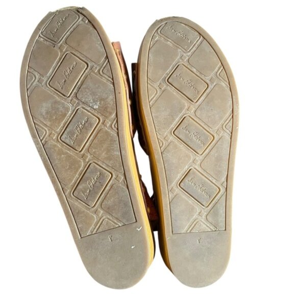 Sam Edelman Brynn Brown Leather Wedge Sandals Size 8 - Picture 12 of 15